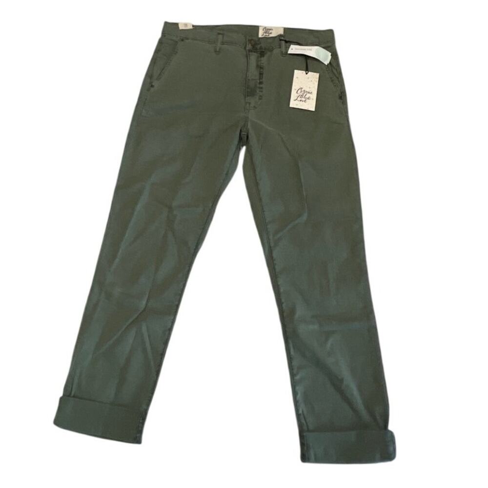 Cosmic Blue Love Stretch (Stitch Fix) Straight Leg Pants Size 28 Crop 23"Inseam